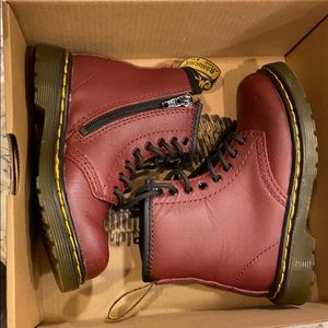 Dr. Martens Brooklee- Cherry Red size 8